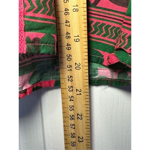 Farm Rio Floral Yard Blush Volumious Puff Half Sleeves High Collar Blouse XS - Picture 11 of 15